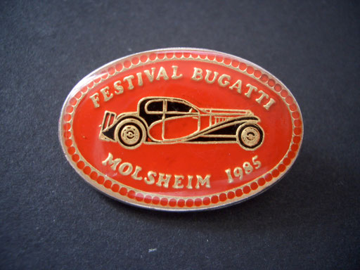 Festival BUGATTI Molsheim 1985 Brosche