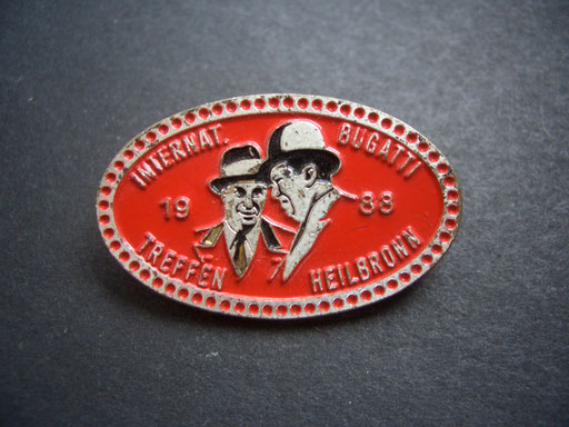 Internat. BUGATTI Treffen Heilbronn 1988 Brosche