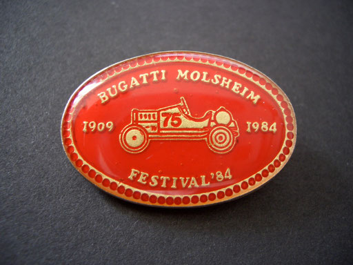 Festival BUGATTI Molsheim 1984 Brosche