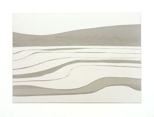 ANJA HOINKA «wp1», 2007, in Karton geschnittene Zeichnung, 70 x 100 x 0,2 cm