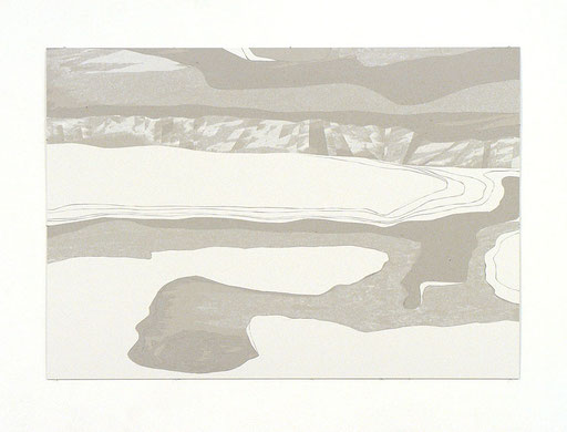 ANJA HOINKA «wp1005», 2010, in Karton geschnittene Zeichnung, 70 x 100 x 0,2 cm