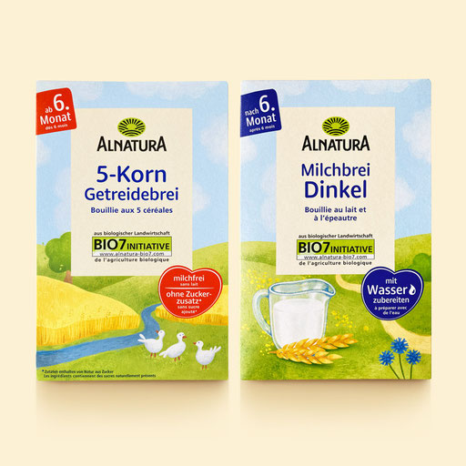 © Illustration für Alnatura Produktions- und Handels GmbH, Auftraggeber & Verpackungsdesign: Eber­le GmbH Wer­be­agen­tur GWA