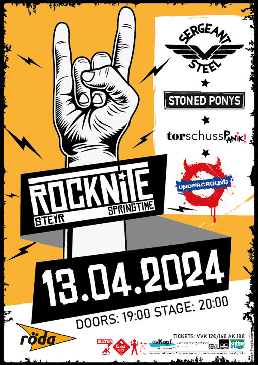 Sergeant Steel live 2024 Rocknite Steyr Röda