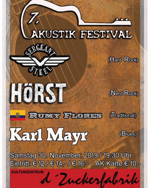 Sergeant Steel live 2019 Akustik Festival Zuckerfabrik
