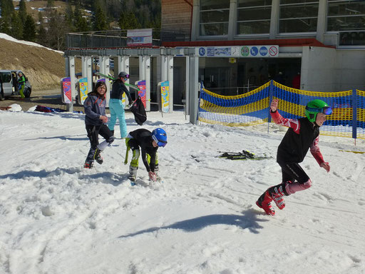 SV DJK Heufeld Skiteam Vereinsmeisterschaft 2019 Schneeballschlacht am Waldkopflift.