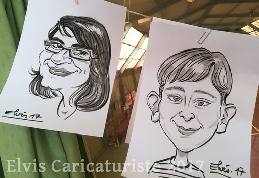 Animation caricaturiste, anniversaire, Lunéville
