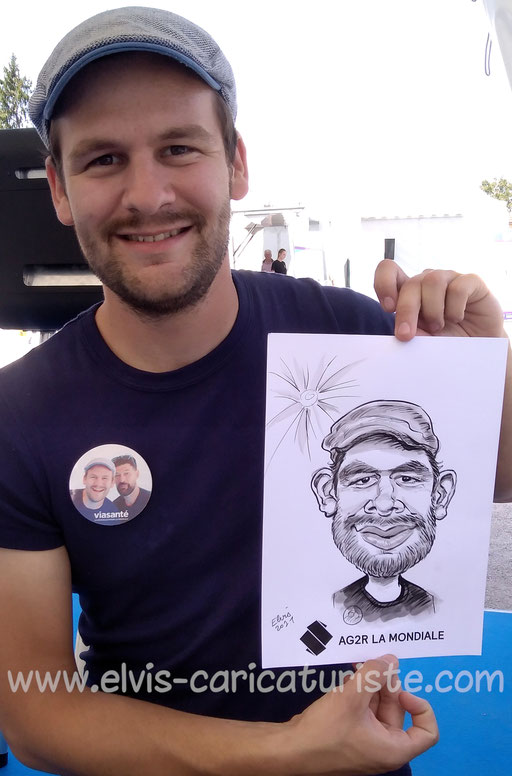 Animation caricaturiste Foire Châlons AG2R