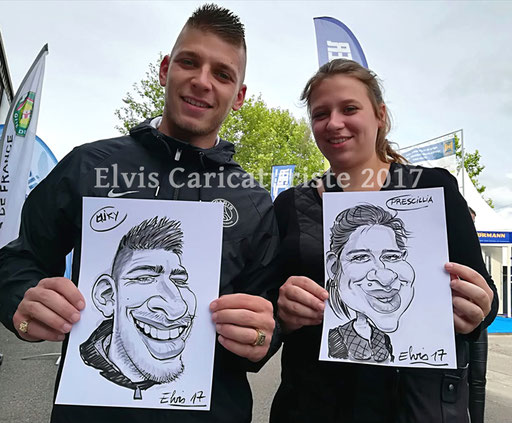 Animation caricatures, foire de Nancy