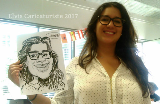Animation caricaturiste, ICN business school Metz