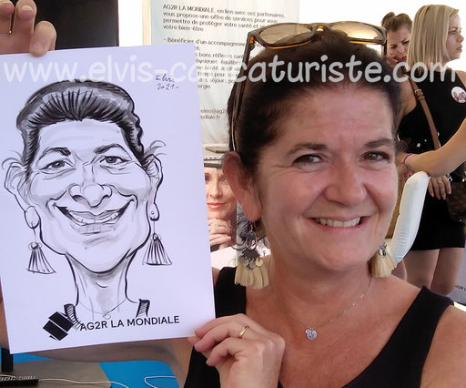 Animation caricaturiste Foire Châlons AG2R