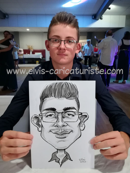 Animation caricaturiste mariage Verdun
