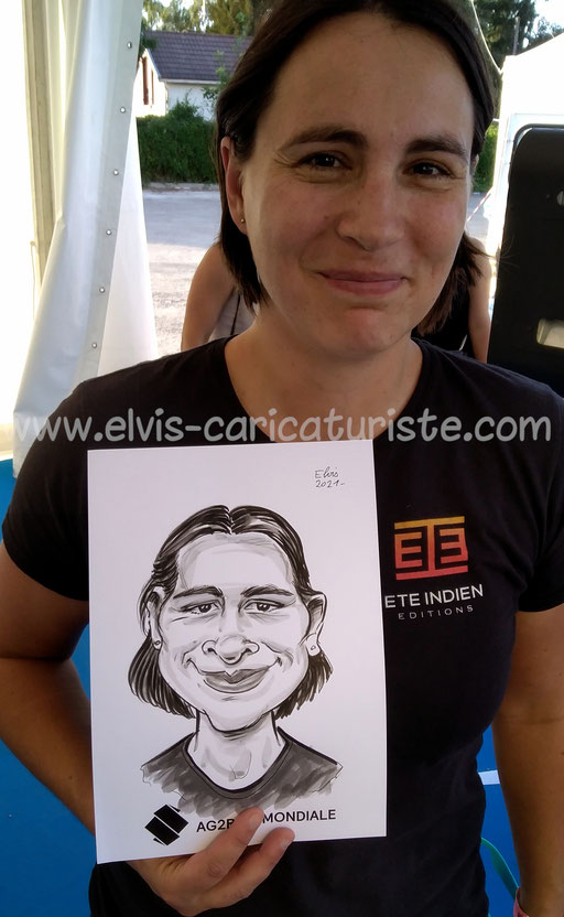 Animation caricaturiste Foire Châlons AG2R