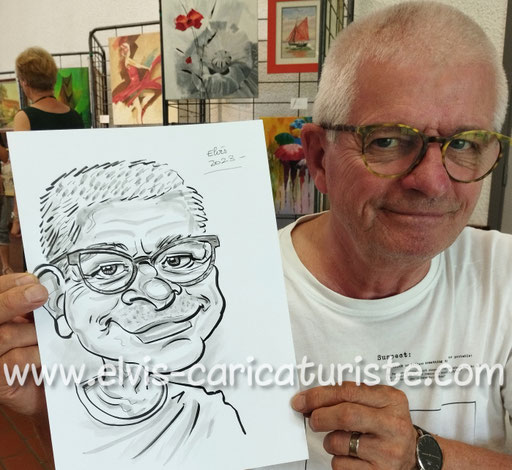 Animation caricaturiste Elvis