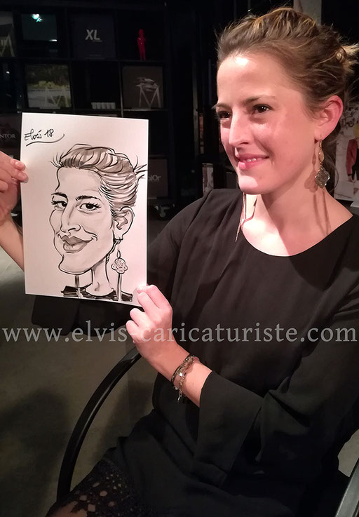 Animation caricatures, remise de prix d'entreprise à Nancy 