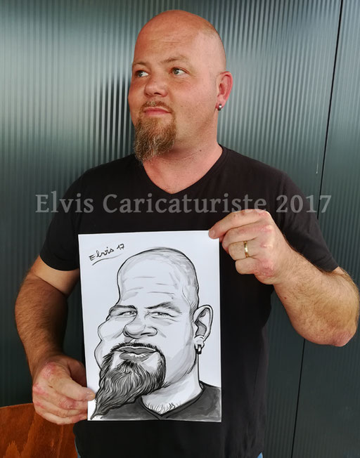 Animation caricaturiste, fête