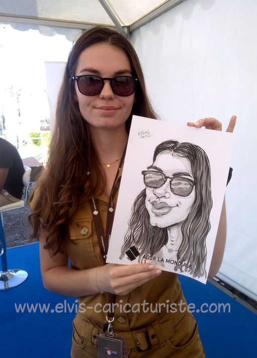 Animation caricature foire de Chalons en Champagne