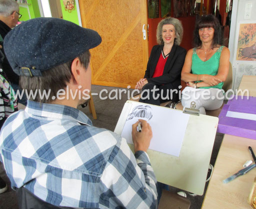 Animation caricaturiste Elvis