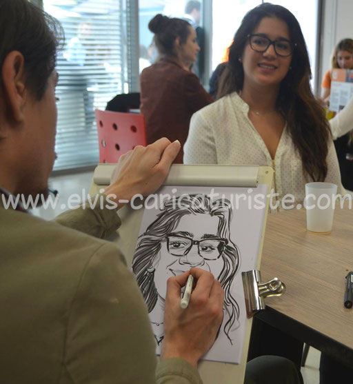Animation caricaturiste, ICN business school Nancy