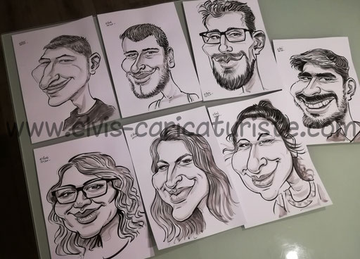 Animation caricaturiste étudiants