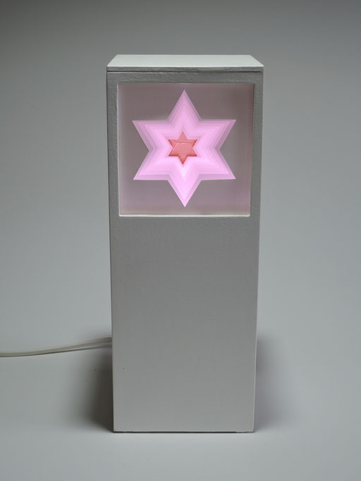 Hexagramm mit LED-Licht