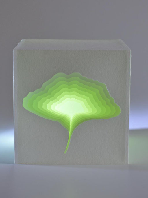 "Ginkgoblatt" - 10x10 cm