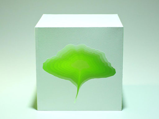 "Ginkgoblatt" - 10x10 cm