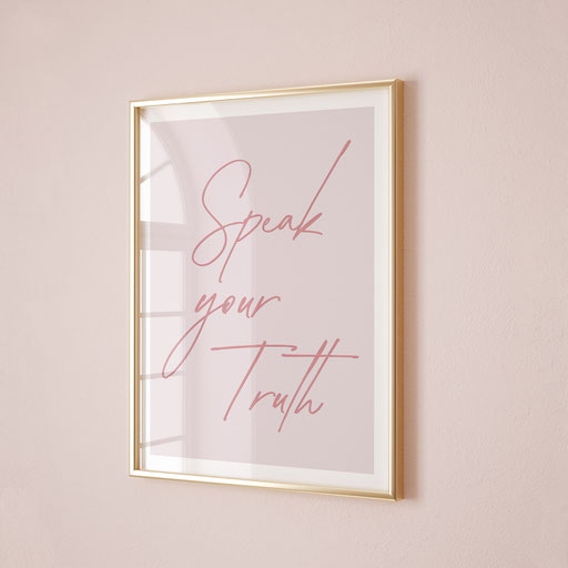 feminine soft pink quote poster 