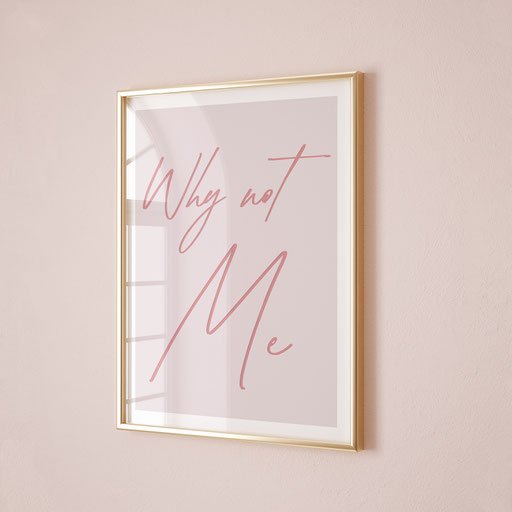 feminine soft pink quote poster 