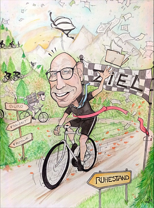 Radfahrer - Ruhestand