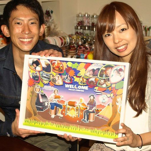 立体ウェルカムボード　作品8　ワクワクカンパニー