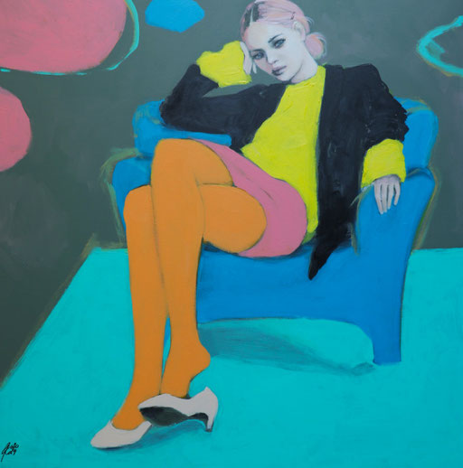 IF YOU STAYED, 70 x 70 cm, Acrylic on canvas