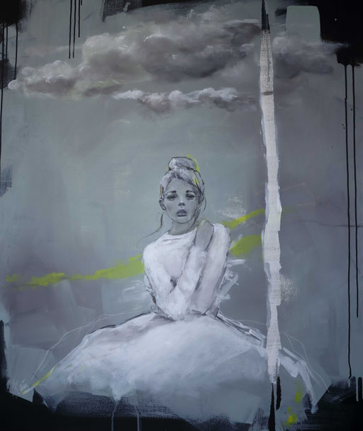 A STORM IS COMING, 120 x 100 cm, Acrylic on canvas