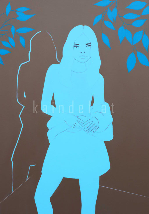 SOPHIE BLUEBELL, 100 x 80 cm, Acrylic on canvas