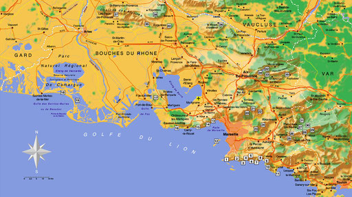 Provence • Création carte touristique / Édition : Les Créations du Pélican • © recreacom.fr - Studio de création Christophe Houlès