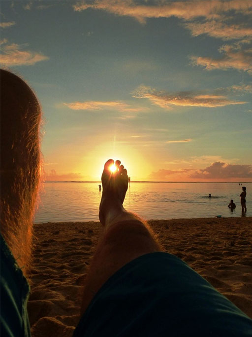 Coucher de soleil à l'Ermitage.....c'est vraiment le pied !