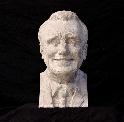 Christian Feig, Scorsese, 2014, aus der Serie: Movie Masters (Meister des Films), Beton, 40 x 20 x 28 cm