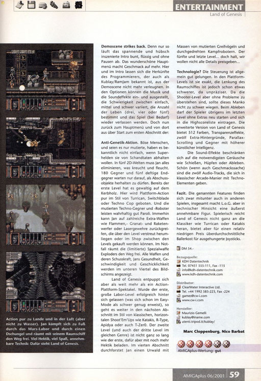 AmigaPlus Review - Ausgabe 6/2001 