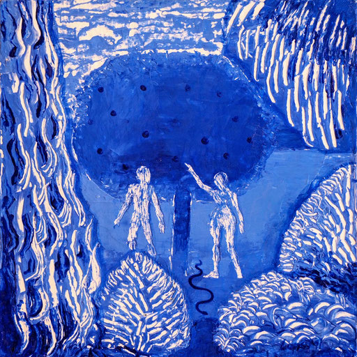 Like that day in Heaven, tempera on cardboard, 2020