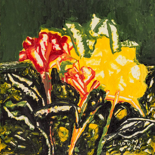 The gardens from our souls, tempera on cardboard, 2020