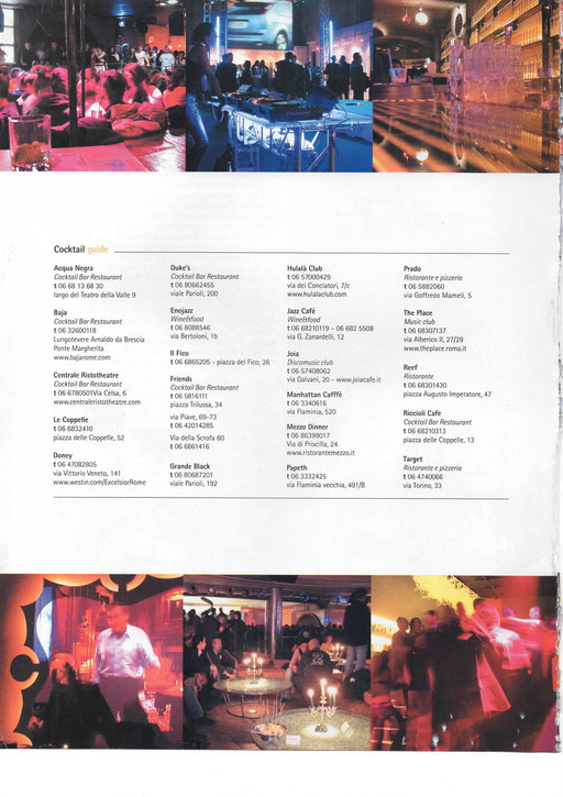 Fleming Roma rubrica Fleming cocktails  - Fleming press ed. Rivista free press -  All rights reserved 