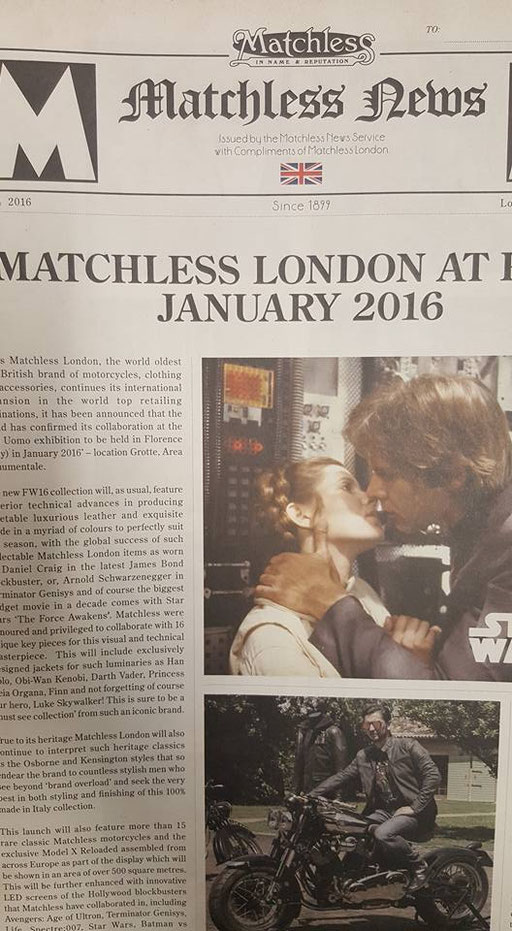 Magazine publication on Matchless London - All rights reserved 