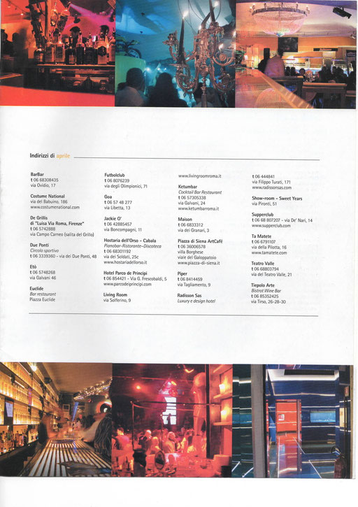 Fleming Roma rubrica Fleming cocktails  - Fleming press ed. Rivista free press -  All rights reserved 