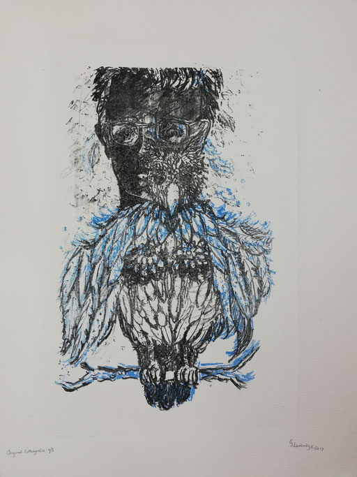 The Bird in Me 1/5 / Lithography / Paper size 50 x 65 cm / 2019 
