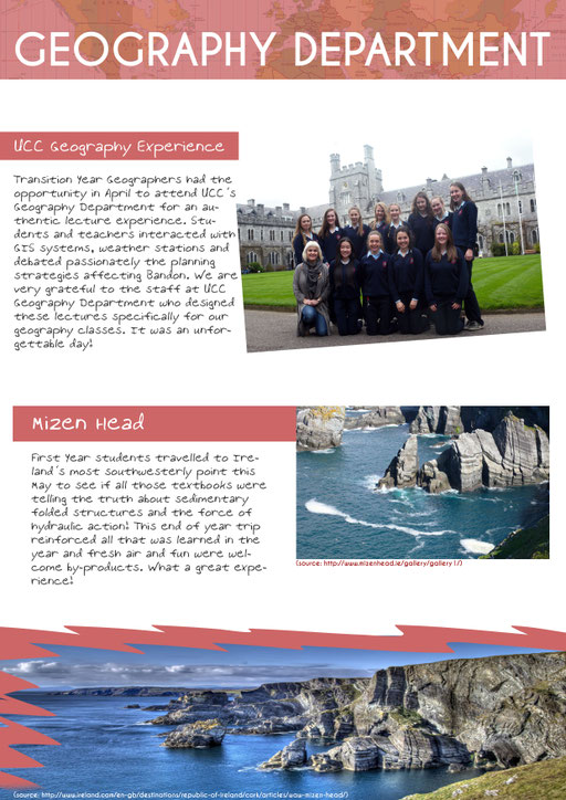 Presentation Secondary School, Bandon, Co. Cork Flyer