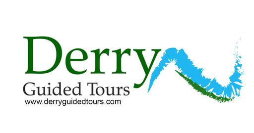 Derry Guided Tours, Ireland, this is the selected logo for the company with the brand depicting the river foyle