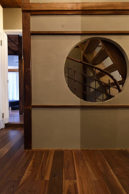 ブラック ウォールナット ウォルナット フローリング 古民家 リノベーション andwood 新潟