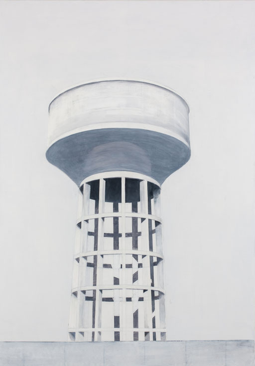 Château d'eau . huile sur toile. 162/113 cm . 2015