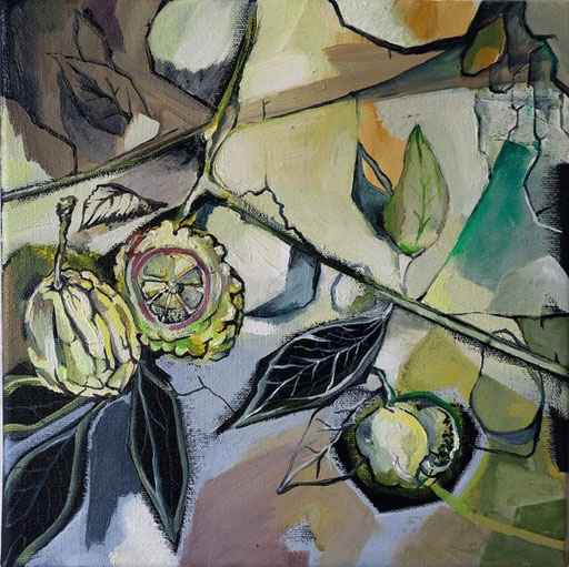 "OHNE TITEL", Öl auf Leinwand, 30 x 30 cm, 2020