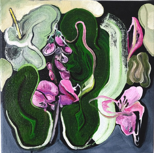 "OHNE TITEL", Öl auf Leinwand, 30 x 30 cm, 2020