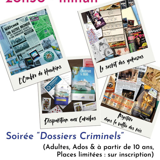 Soirée "Dossiers Criminels"